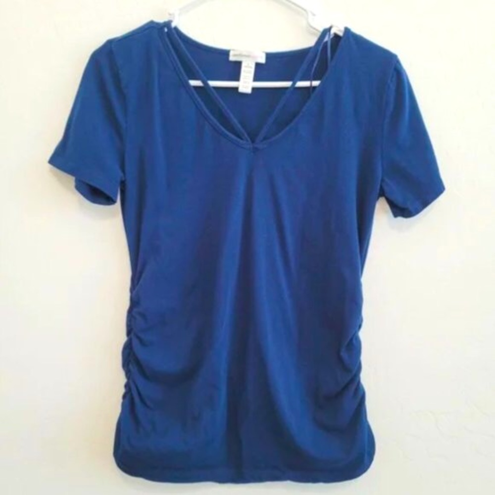 Ambiance | Navy Blue Maternity Top Size XL